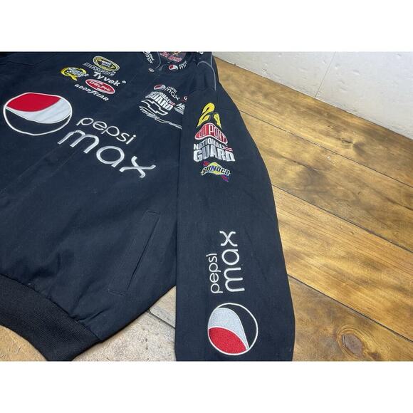 PEPSI Max JEFF GORDON Jacket Coat 2XL JH DESIGN NASCAR Black Racing Bomber 17983 - Picture 8 of 16